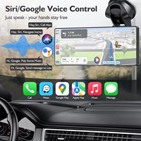 Pantalla Carplay de 10.26 Pulgadas para Automóvil, Cámara de Tablero 4K, Tableta Portátil para Apple y Android, Control por Voz y Táctil, Navegación GPS, Radio Estéreo