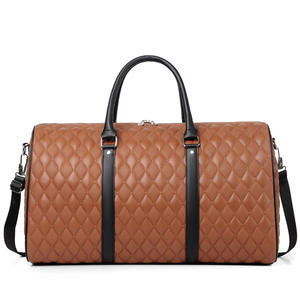 Tas malam kualitas tinggi tas jinjing besar kulit PU tahan air tas Duffel Travel tas Gym pria - Product Image 2