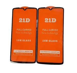 Factory Premium Quality 21D Full Cover Full Glue Screen Protector 0.33mm 9H Tempered Glass For MOTO E4