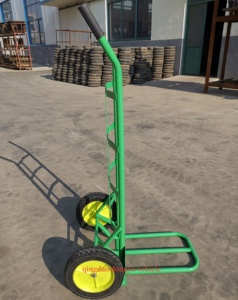 Carro de mano de entrega de <span class=keywords><strong>100kg</strong></span>, camión de saco de mano plegable con dos ruedas sólidas, carros de herramientas para un transporte conveniente - Product Image 6