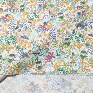 HAPPEAK luxe 100 coton <span class=keywords><strong>tissu</strong></span> Floral oiseau imprimé doux respirant <span class=keywords><strong>peinture</strong></span> popeline tissus pour taie d'oreiller - Product Image 5