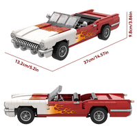 Ensemble de blocs de construction de voitures de course HW 915 pièces, voiture de sport classique, jouet éducatif de construction, briques technologiques, kits de modèles MOC, objets de collection
