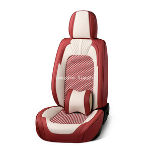Cojín Universal de cuero Pu 5d para asiento de coche, accesorios de <span class=keywords><strong>Interior</strong></span> de coche, conjunto completo impermeable, funda de asiento de coche para cinco asientos - Product Image 3