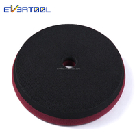 EVERTOOL Applicateur de cire pour voiture, éponge rouge foncé, tampon de cirage manuel, éponge de detailing automobile