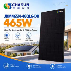 Panneau solaire <span class=keywords><strong>Jinko</strong></span> JKM465N-48QL6-DB 465W N Type TOPCon tout noir double vitrage, rendement élevé en basse lumière, module PV résidentiel - Product Image 4