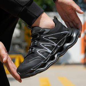 917- Lightweight Safety Shoes air Sport Sneakers <strong>Steel</strong> <strong>Toe</strong> <strong>Cap</strong> Work <strong>Boots</strong> <strong>Women</strong> Men,ZG Brand Side Reflective Safety Shoes Black - Product Image 3