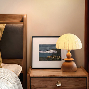 Lampe de chevet vintage française de style Chabi, en bois massif, pour chambre à coucher, bureau, ambiance rétro américaine, éclairage haut de gamme - Product Image 3
