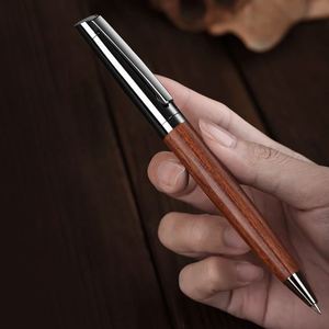 Luxury Business Pen Office <b>Writing</b> Eco-Friendly Wooden Ballpoint <b>Set</b> With Custom Logo Gift Pens - Product Image 4