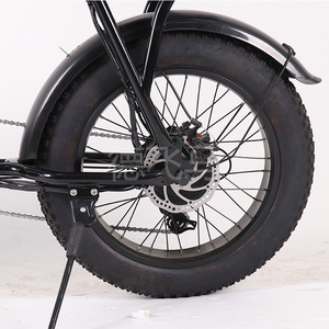จักรยานไฟฟ้าจีนราคาส่งจากโรงงาน รุ่น Fatbike มอเตอร์ 500W 800W ระยะทางไกล ระบบเกียร์หลายระดับ 21 สปีด ขนาดยาง 20*4.0 จักรยานไฮบริดไฟฟ้า - Product Image 5