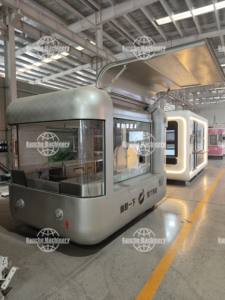 Carrito de Venta Móvil de Acero Inoxidable para Helados, Comida Rápida y Bocadillos para Uso en Exteriores - Product Image 2