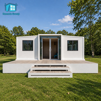 Grande maison préfabriquée en conteneur extensible de 20 pieds ou 40 pieds, deux chambres, en vente, pour habitation, 1 chambre, 2 salles de bain