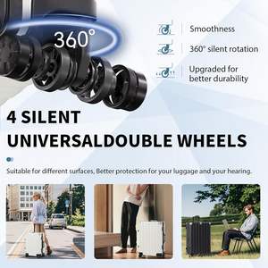 レディース メンズ スーツケース 静音 全方向ホイール 丈夫なアルミフレーム ダイヤル式ロック キャリーケース 大容量 - Product Image 5