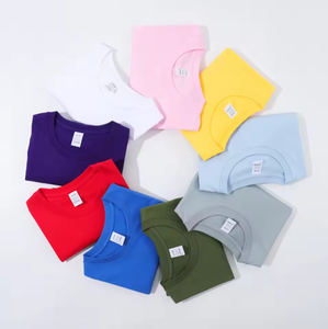 T-shirt pour homme à manches courtes, col rond, couleur unie, 100% coton, coupe classique, design uni, tissu jersey tricoté - Product Image 3
