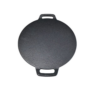 Pre-Seasoned Heavy Duty Nonstick Cast Iron Round Sizzling <strong>Plate</strong> with Cast Iron Handle - Product Image 2
