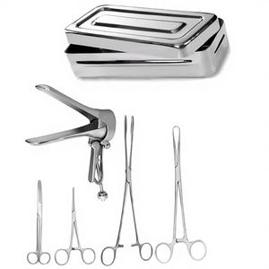 Juego de Instrumentos Quirúrgicos Profesionales de Acero Inoxidable de Grado Médico para Uso Veterinario en Caballos, Kit de Inserción y Extracción de DIU - Product Image 1