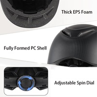 Cascos de Equitación Clásicos Ajustables para Hombre y Mujer, 7 Ventilaciones, Construcción Duradera de PC/EPS, Ajustador Giratorio de Seguridad