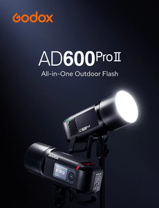 GODOX แฟลช AD600PROII <span class=keywords><strong>AD600PRO</strong></span> II กลางแจ้ง600W TTL hss Built-in Li-ON Battery 2.4G Wireless x System Strobe Light สำหรับกล้อง - Product Image 2