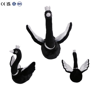 Cigno personalizzato peluche imbottiti realistici eleganti e belli giocattoli di peluche nobile cigno bianco e nero realistici cigni bianchi - Product Image 5