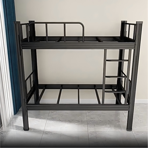 Lit superposé en métal robuste et moderne, gain de place, structure en acier solide pour adultes, dortoirs, écoles, hôtels et auberges - Product Image 1