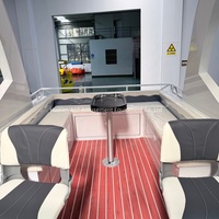 Yate de Vela Usado Pequeño y Económico de China, Yate Flotante de Lujo para Alta Mar en Venta, Catamarán Deportivo de Aluminio de Lujo con Techo Rígido