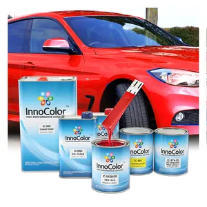 Spray automotivo com pintura transparente 1k, óxido de ferro, cor vermelha, preço de pintura de carro, boa qualidade