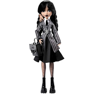 Poupée Wednesday Addams, figurine en PVC à l'échelle 1:6, 30-50 cm, avec support et sac à dos, pour enfants de 8 à 13 ans - Product Image 5