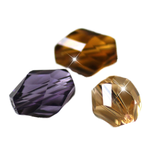 Paquete de 50 Piezas de Cuentas de Vidrio de Alta Calidad con Forma de Espiral, Facetadas, Brillantes e Irregulares para Collares y Pulseras - Product Image 1