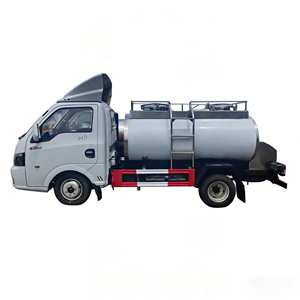 Camion-citerne à eau en acier inoxydable 304 avec pompe motorisée pour l'eau potable, le lait, l'alcool, les boissons et le transport de liquides - Product Image 5