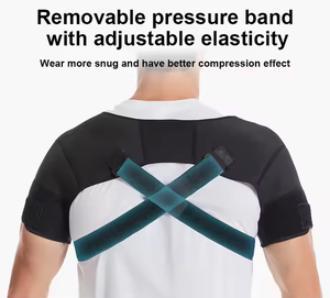 <span class=keywords><strong>Double</strong></span> épaulière de soutien de l'épaule en néoprène réglable avec logo personnalisé - Product Image 3