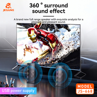 RGB Oyun Bilgisayarı Hoparlörleri USB Güçlü Plastik Masaüstü Stereo Hi-Fi Surround Ses LED Işıklı Tak ve Çalıştır PC/Laptop 5-10W