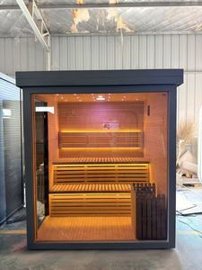 Sauna de Aluminio de Diseño Moderno y Estilo Industrial con Aislamiento para Uso en Exteriores con Nieve, Ideal para Villas y Resorts de Lujo - Product Image 2