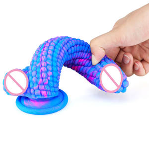 Прозрачный цветной анальный плащ в форме яйца, кукурузы, большой огромный пенис, Анальная пробка, фрукты и овощи, стимулирующие несколько цветов, фаллоимитатор - Product Image 4