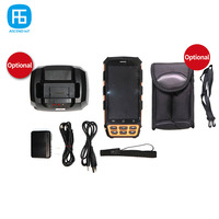 Lector RFID Inalámbrico Móvil LF/HF/UHF, Lector/Escritor de Tarjetas NFC Portátil Android con Lector de Huellas Dactilares, Control de Acceso, Verificación de Boletos