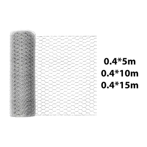 Grillage de jardin durable en rouleau, en fil métallique argenté, pour clôture de poulailler, parterres de fleurs et animaux domestiques - Product Image 4
