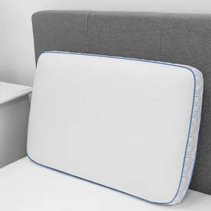 Atacado melhor travesseiro de espuma de memória gel refrescante-Melhor Venda Azul Suave Travesseiro de Espuma de Memória Gel Refrescante