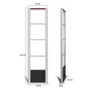 Porte de sécurité anti-vol de supermarché Prévention des pertes de détail Antennes mono noires EAS 8.2Mhz RF - Product Image 3