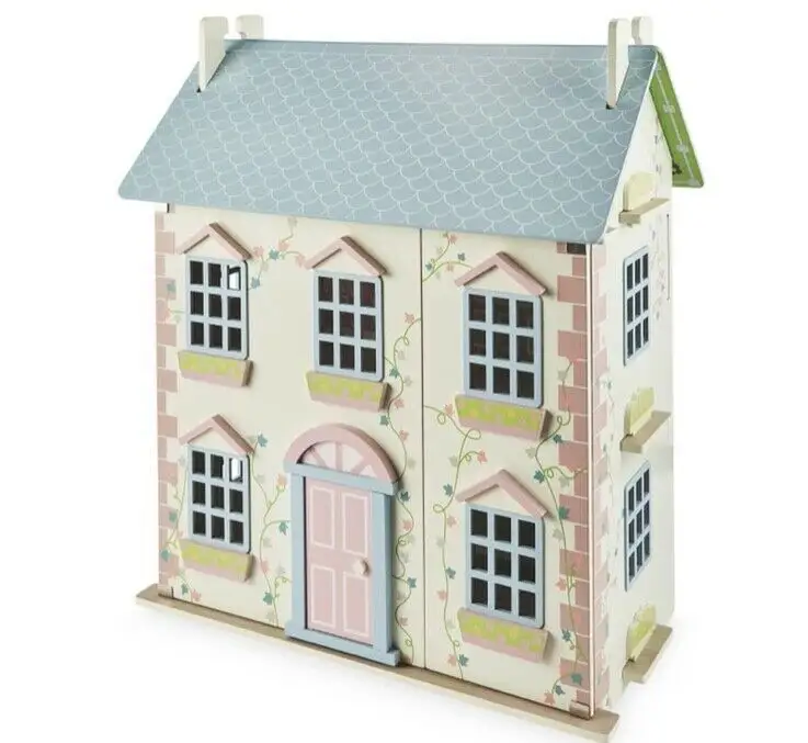 Jouet en bois déguisement de princesse pour enfants, grande Villa avec meubles de chambre de poupée, maison de poupées en bois, bricolage