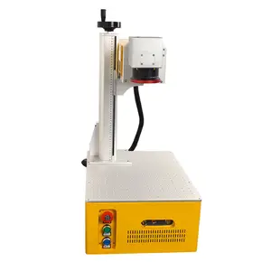 Mesin penanda laser Ultraviolet portabel Mini daya 10W untuk ukiran produk karet silikon