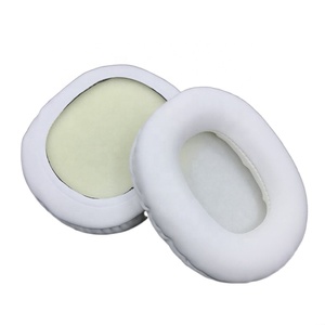 Almohadillas para los oídos <span class=keywords><strong>ATH</strong></span> M10 M20 M30 M35 M40 M45 <span class=keywords><strong>M50</strong></span> Pro5, almohadillas ovaladas con reducción de ruido, Funda de cuero PU, almohadillas de espuma de repuesto para los oídos - Product Image 4