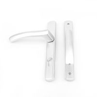 Poignée de porte à battant en aluminium CNC robuste, finition anodisée, pour porte française à rupture de pont thermique, quincaillerie multipoints, serrure OEM