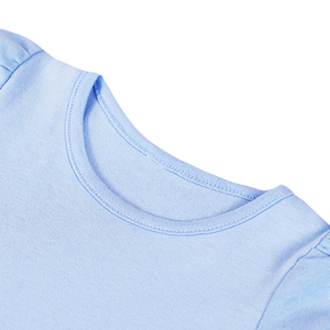 Camiseta esencial para niña, manga corta, mangas abullonadas, picardías, Túnica, camiseta, blusa básica, camisetas personalizadas para niña de cumpleaños de años de 2017 - Product Image 4