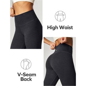 FOXA Compression <b>Leggings</b> Women High Waisted Full Length Tummy <b>Control</b> Yoga Pants Seamless Spandex Nylon - Product Image 4