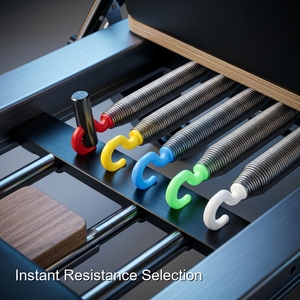 <span class=keywords><strong>Rien</strong></span> ne peut rivaliser avec le Reformer Pilates Praga Full Track, construction en alliage d'aluminium de Pilates Fittech. - Product Image 6