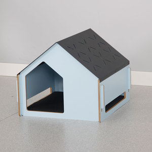 קטן mdf כלב kennel צורה ייחודית חיצונית עמיד למים לחיות מחמד מיטת סלון סלון חלל בית כלב בית - Product Image 2