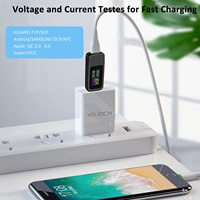 Détecteur USB Voltmètre Ampèremètre Testeur USB Testeur de courant de tension Testeur de capacité de puissance