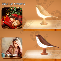 Creative Magpie aromathérapie led voiture lumière décorative chambre lit oiseau veilleuse charge tactile atmosphère lampe