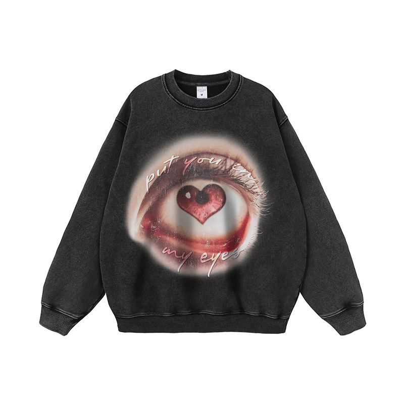 Sweat-shirt col rond à imprimé floral