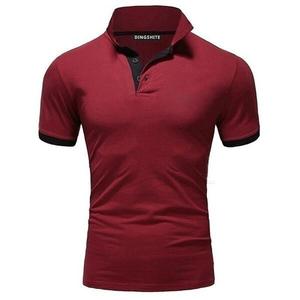 Nuova <span class=keywords><strong>Polo</strong></span> da Uomo Estiva alla Moda con Logo Personalizzato, Abbigliamento da Lavoro a Maniche Corte, Tinta Unita Bianca - Product Image 4