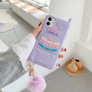<span class=keywords><strong>Coque</strong></span> de téléphone pour iPhone 14 13 12 11 Pro XS Max Mini XR 6 7 8 Plus SE X, en silicone souple, avec un motif de cœur <span class=keywords><strong>rose</strong></span> mignon pour les filles - Product Image 3