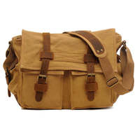 Sac messager vintage en toile de créateur pour homme, sac bandoulière en toile, sac de facteur pour homme